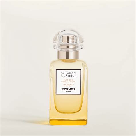 hermes olio con foglie oro|Un Jardin à Cythère olio secco per corpo e capelli.